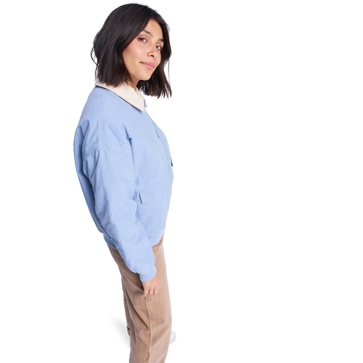 Veste aviateur en sergé de coton SWEET TALK. bleu blue blizzard, ROXY