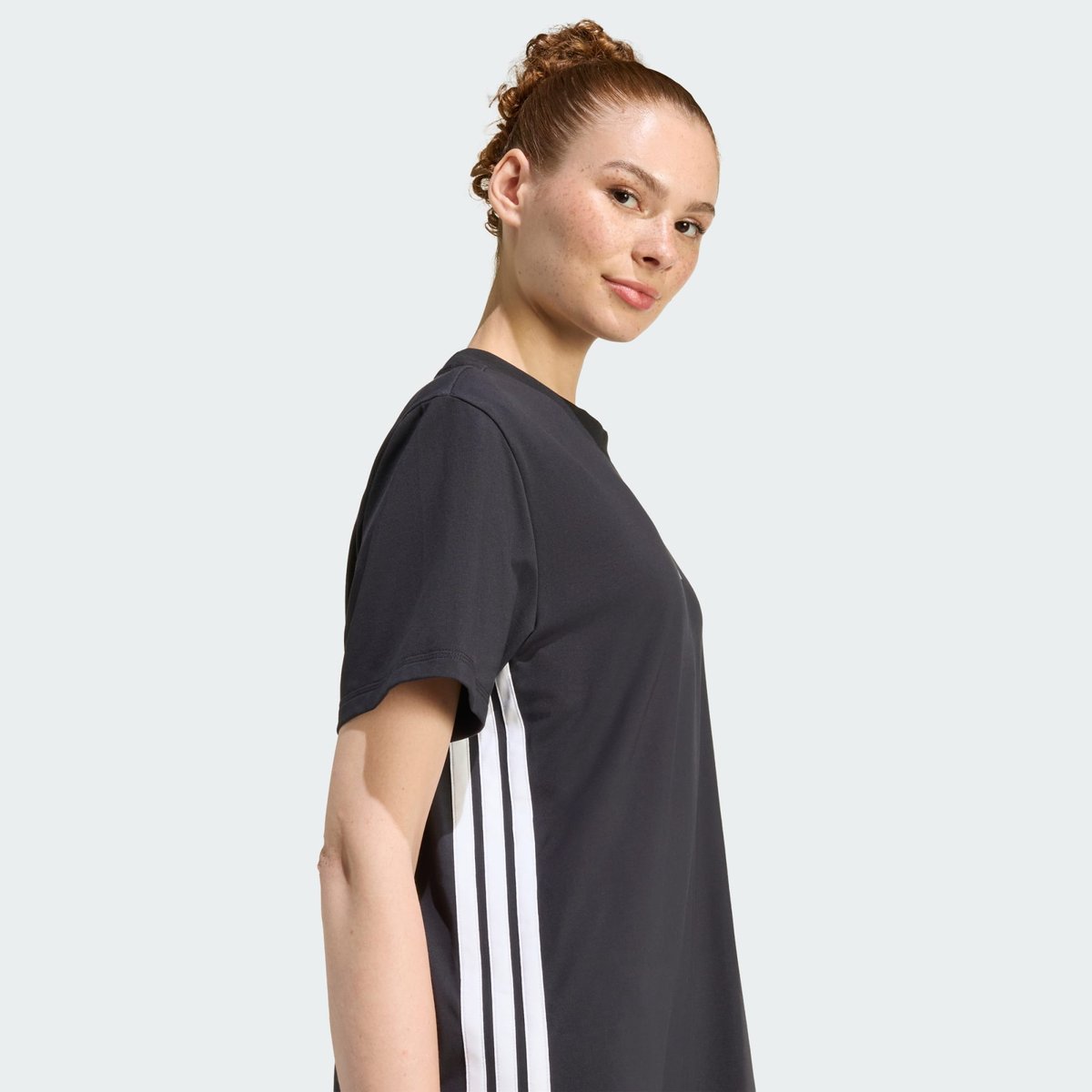 Robe T-Shirt 3 Bandes Essentials Robe T-Shirt 3 Bandes Essentials black / white, ADIDAS SPORTSWEAR