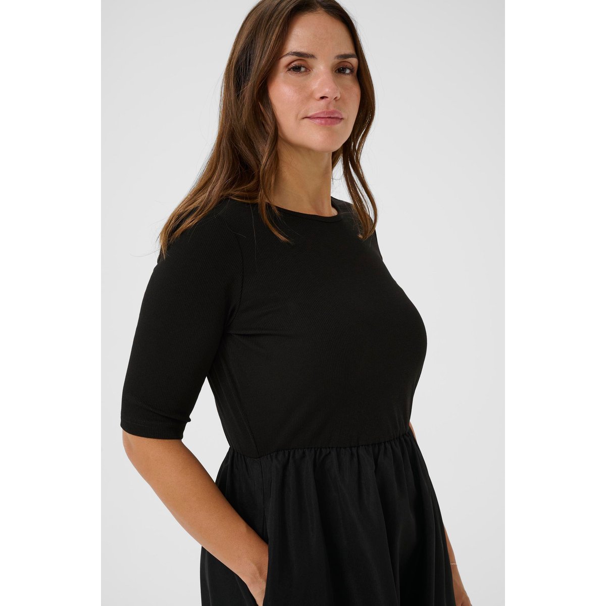 Robe noir black deep, KAFFE CURVE