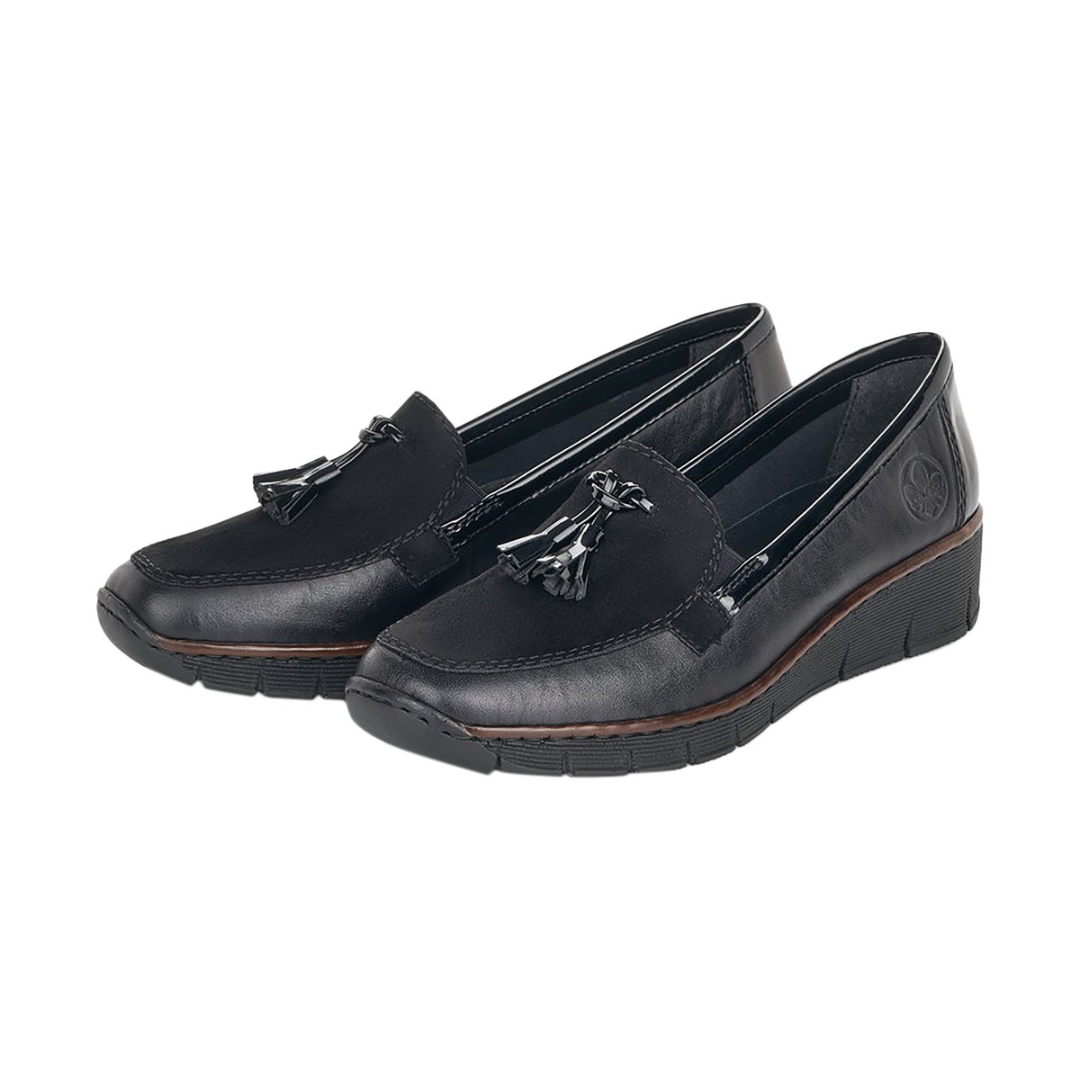 Mocassin Cuir Morelia noir, RIEKER
