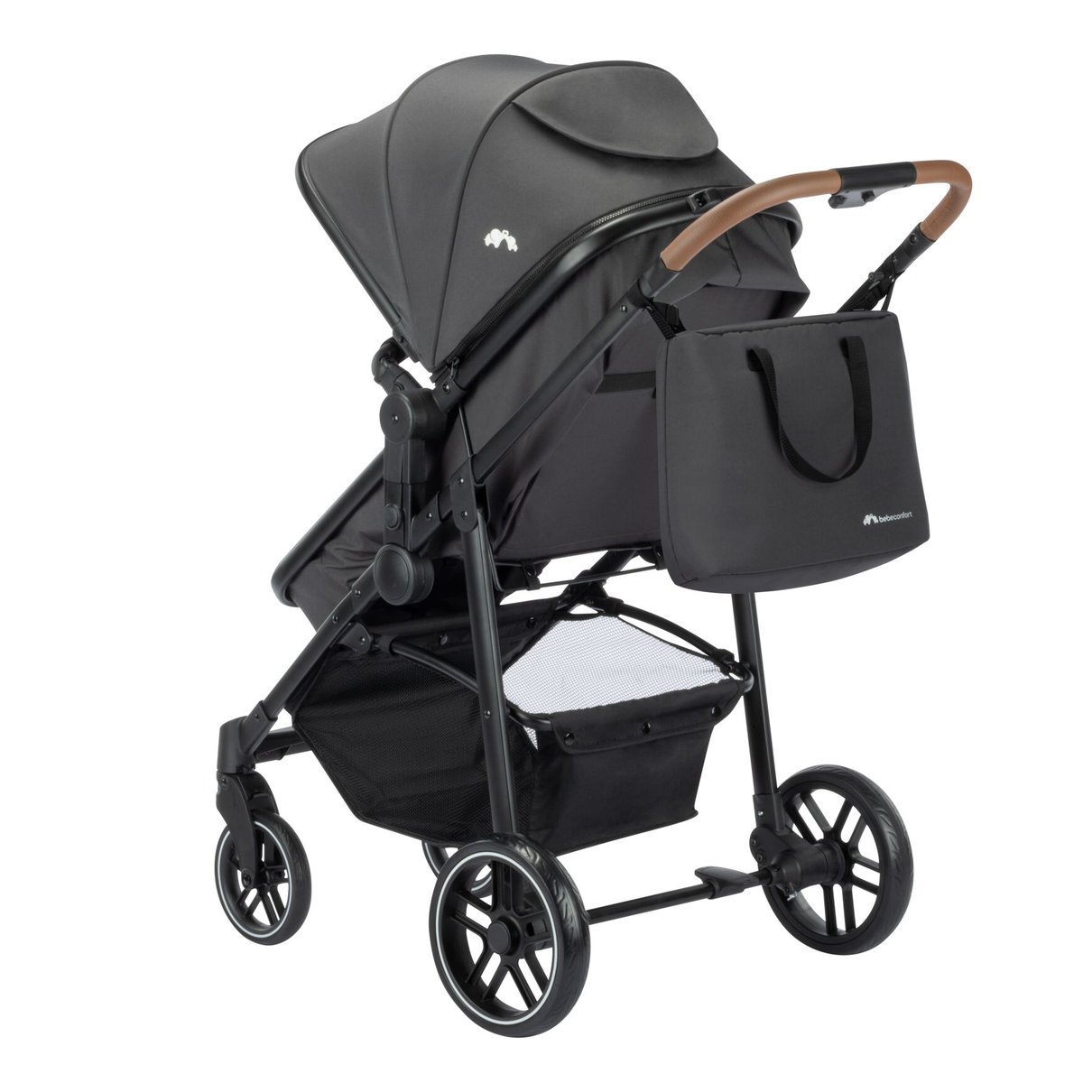 Poussette 3 en 1 i-size avec assise convertible en nacelle et cosi, Haze Trio Lux mineral graphite, BEBECONFORT