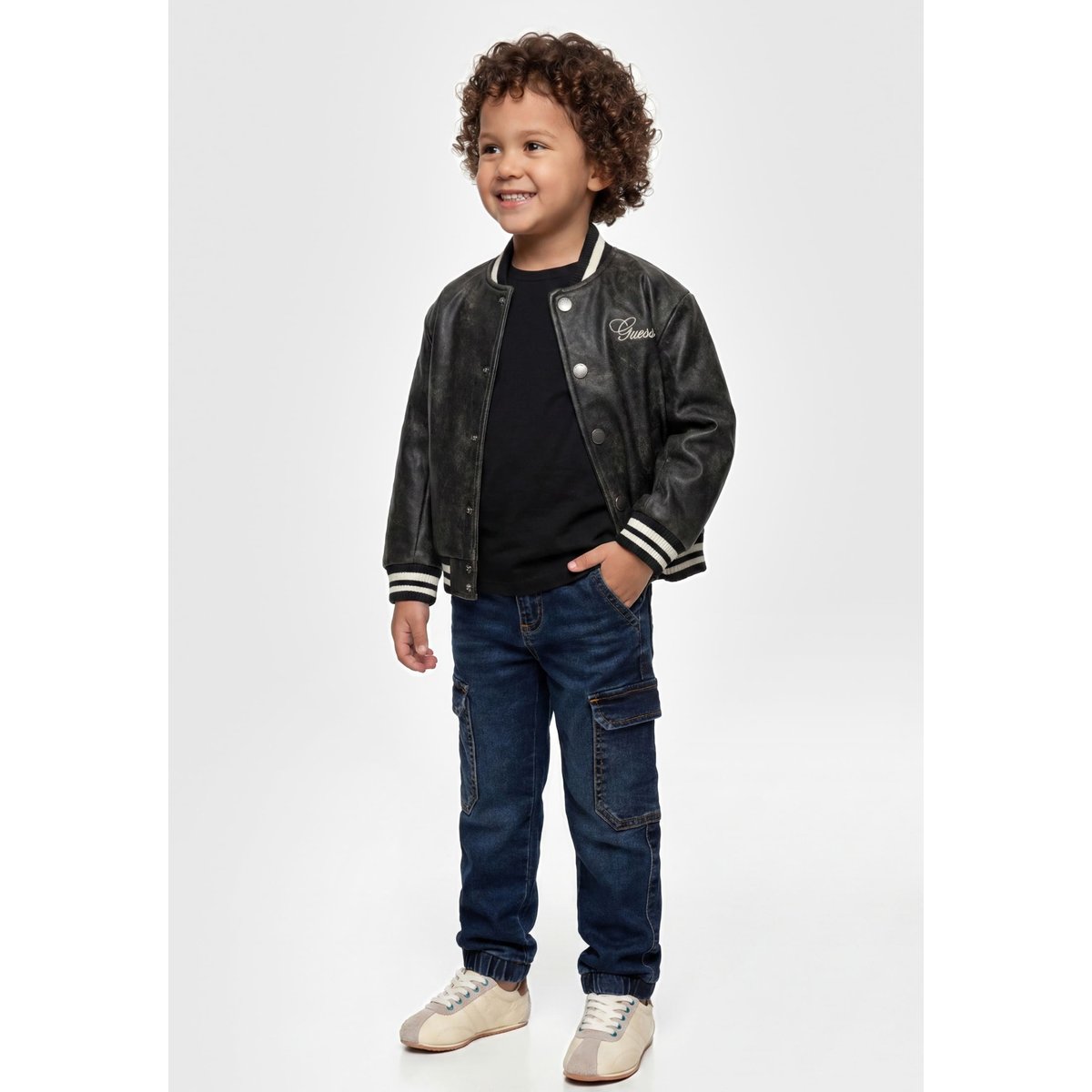Veste Bomber Matelassée noir, GUESS KIDS