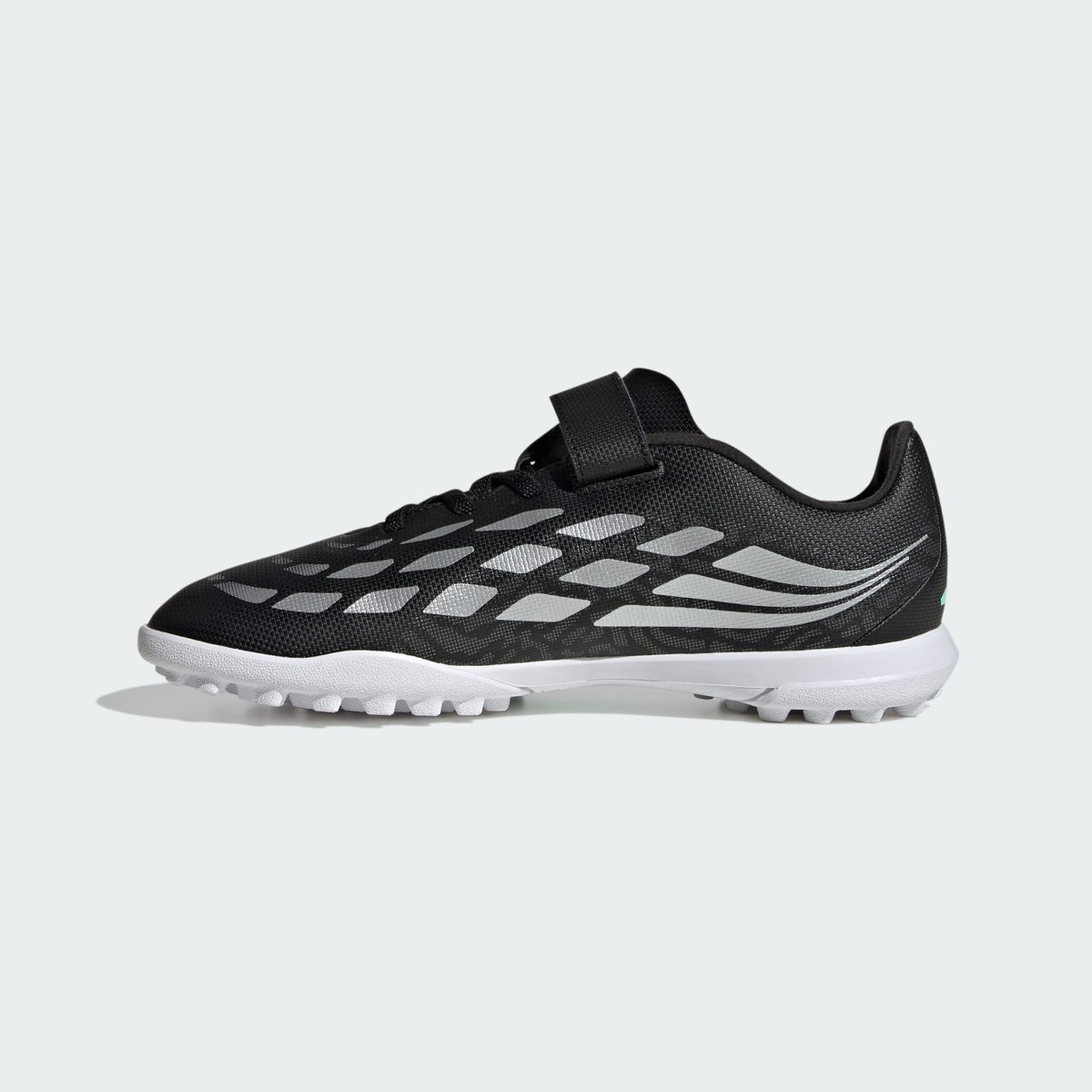 Chaussure De Football Fermeture Par Scratch Predator Club Turf Enfants core black / silver metallic / pulse mint, adidas Performance