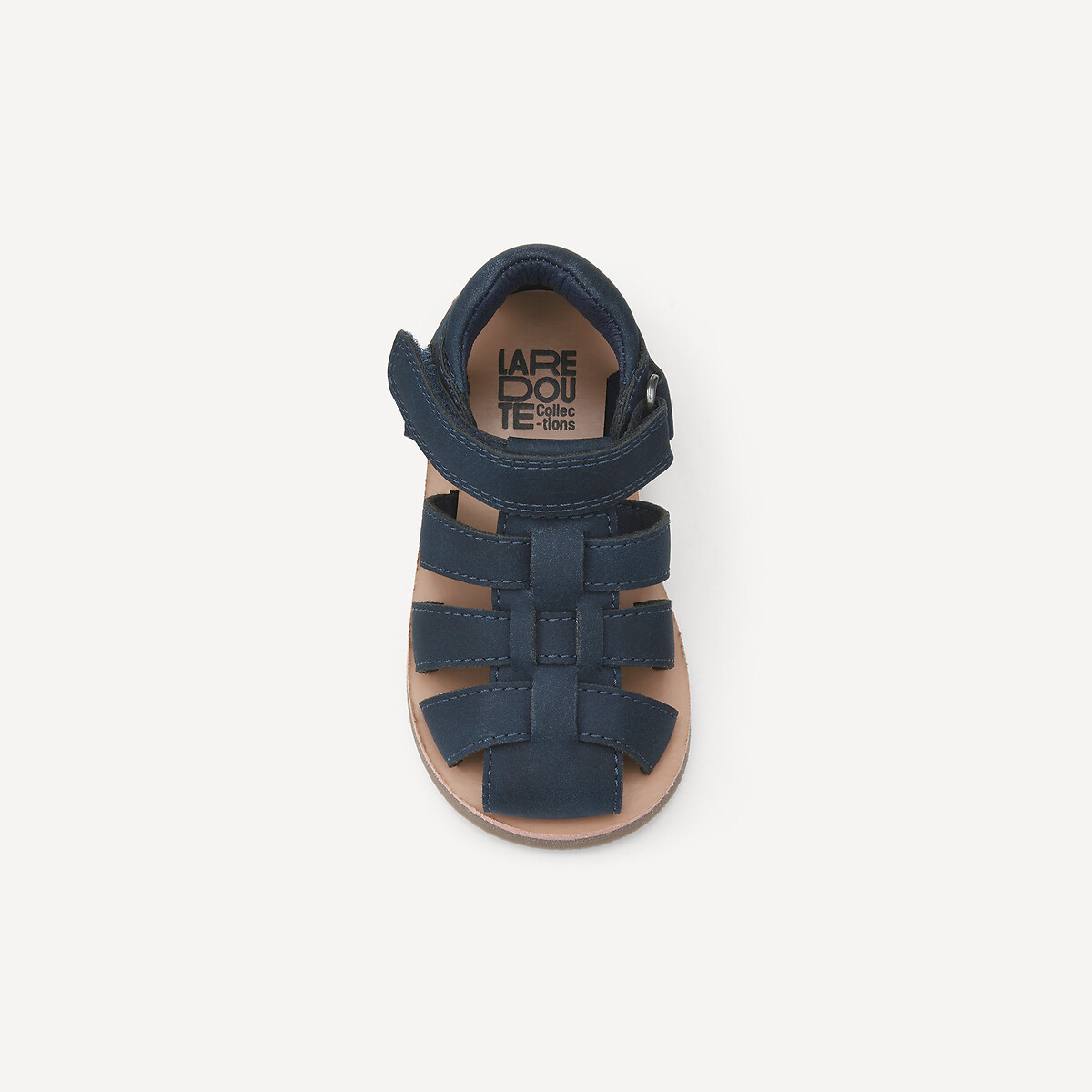 Sandalen met klittenbandsluiting marineblauw, LA REDOUTE COLLECTIONS
