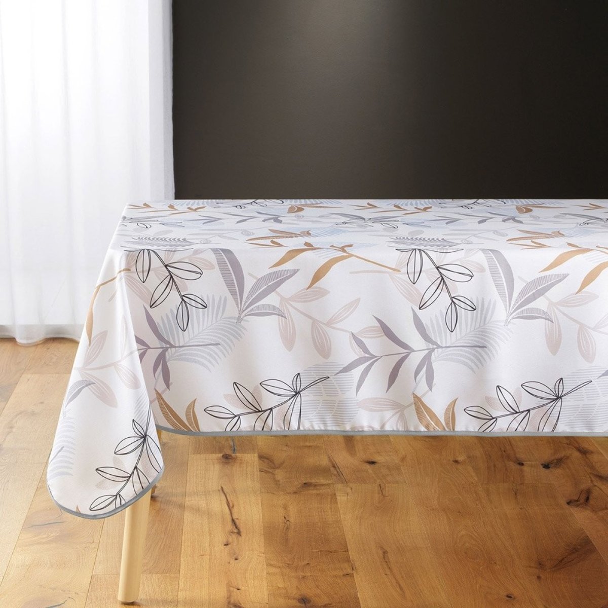 Nappe rectangulaire 150x240 Miraline blanc, DECORATIE