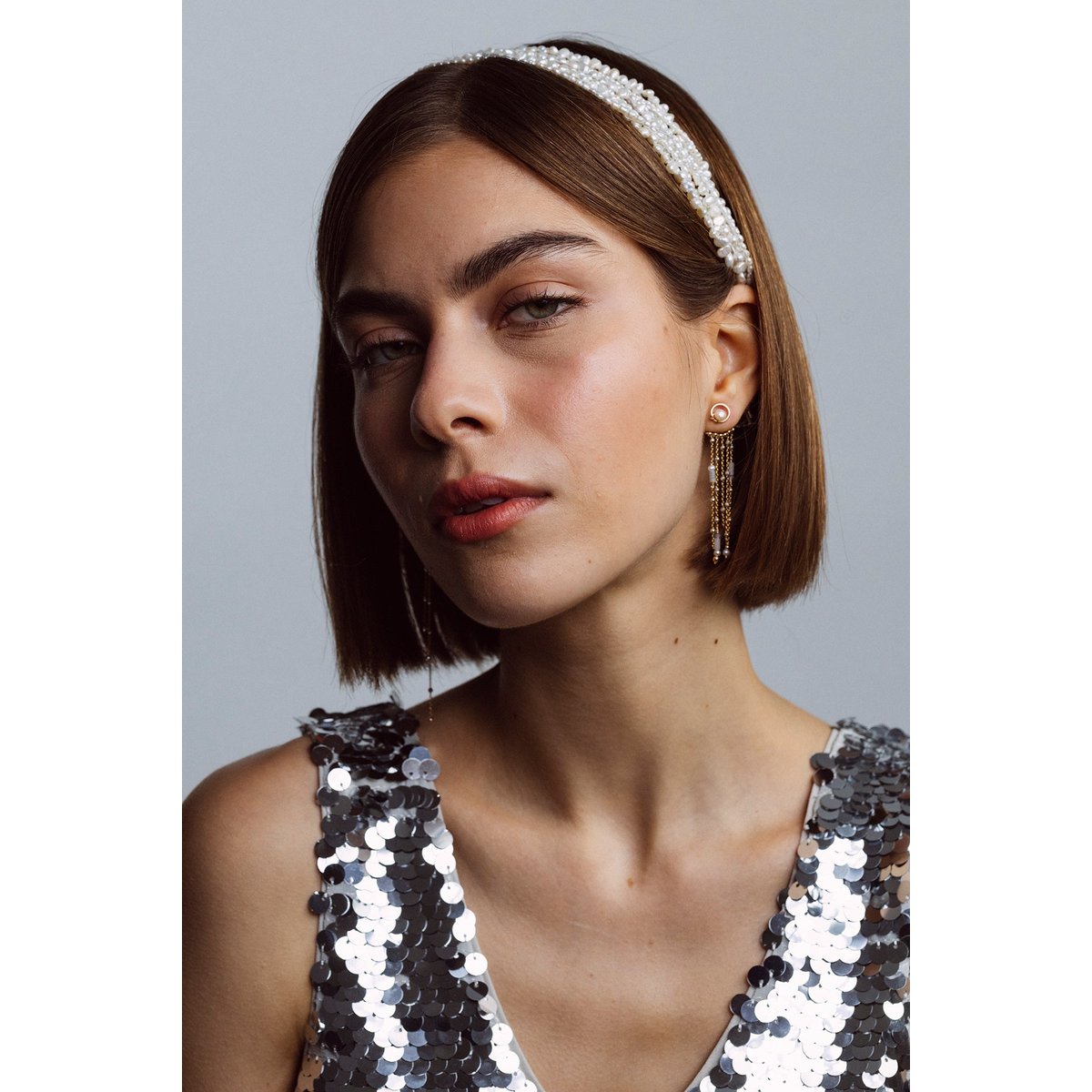 Dos de boucle d'oreille Arielle argent / tanzanite, YAY PARIS