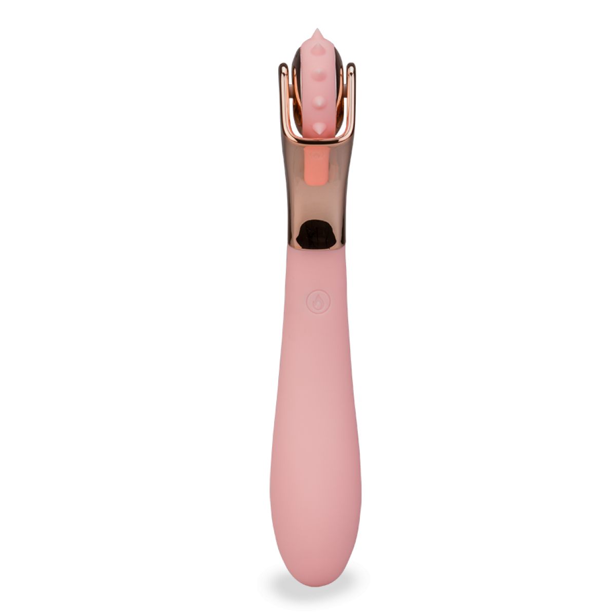 Vibromasseur puissant avec roulette de Wartenberg rose, LOVE AND VIBES