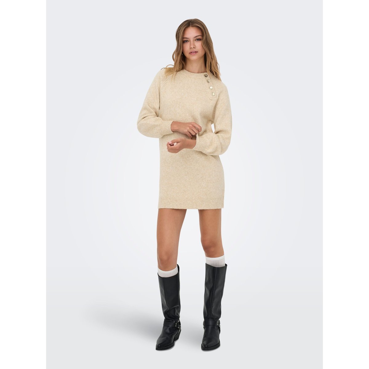 Robe En Maille pumice stone, ONLY