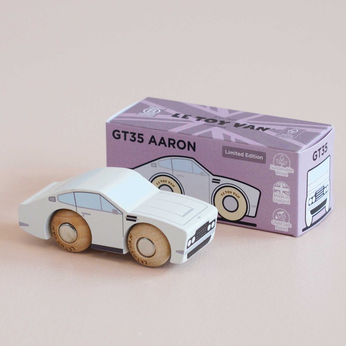 Voiture Aaron No 6 blanc, LE TOY VAN