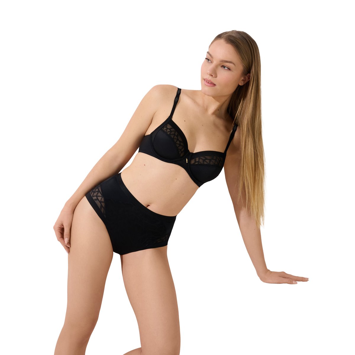Culotte taille haute Opal noir, LISCA