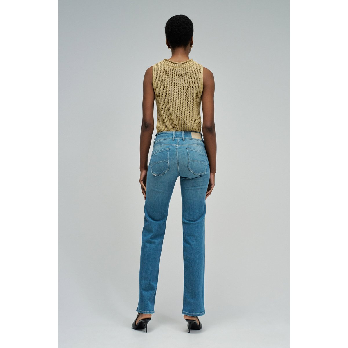 JEAN SECRET PUSH IN STRAIGHT bleu vintage, SALSA JEANS