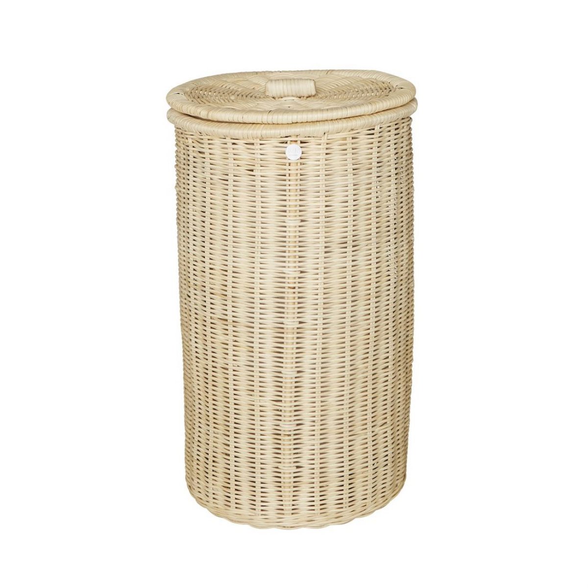 Panier à linge rond rotin lot de 2 rotin naturel, KOK