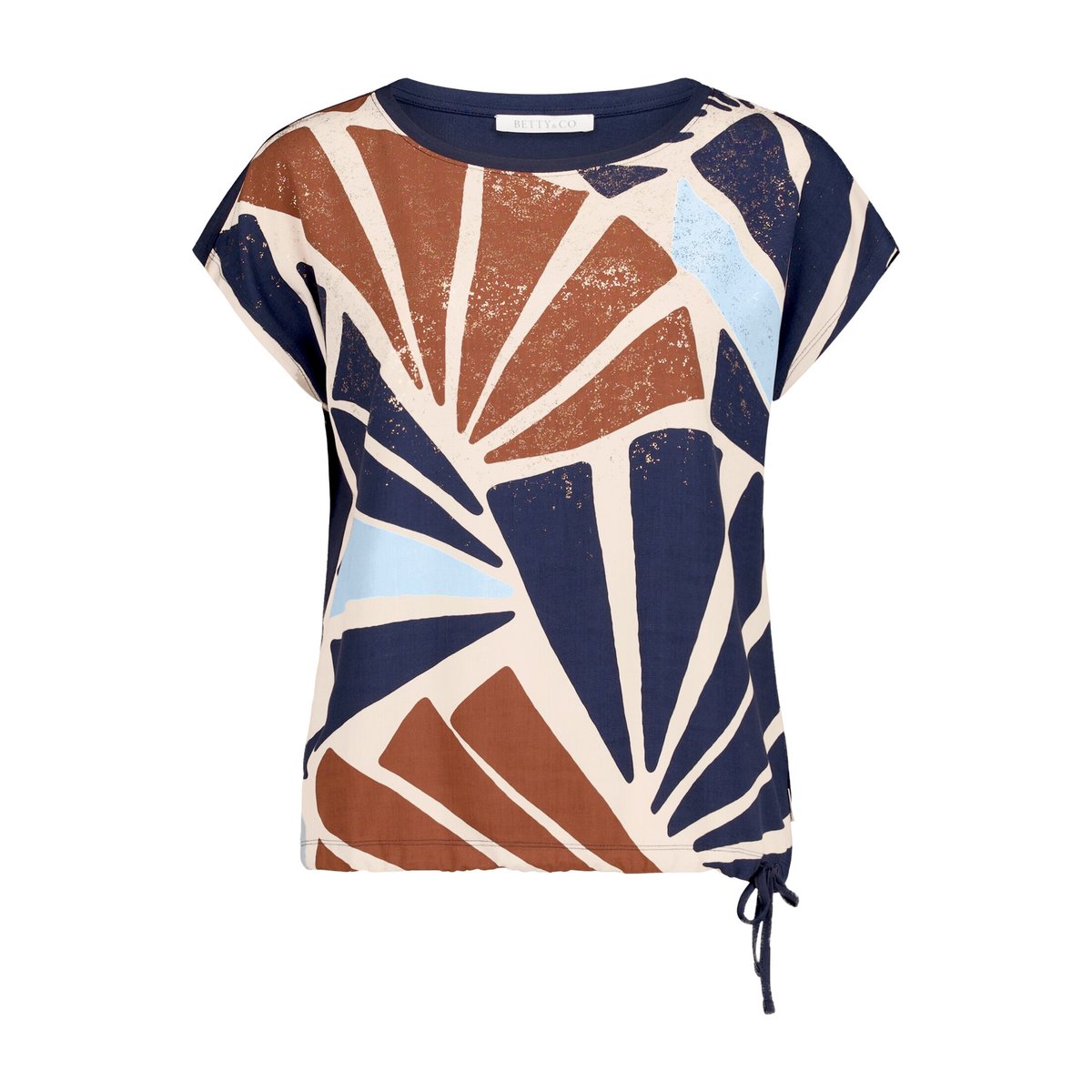 T-shirt patchwork à imprimé nature/brown, BETTY & CO