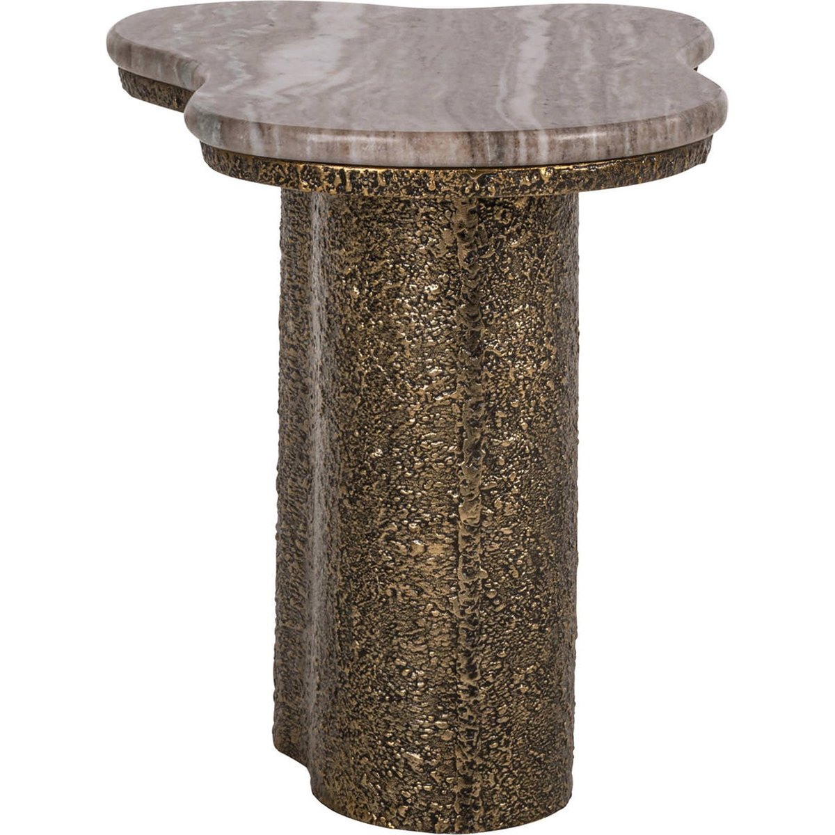 Table d'appoint en marbre et laiton laiton antique et marbre morchana, RECOLLECTION