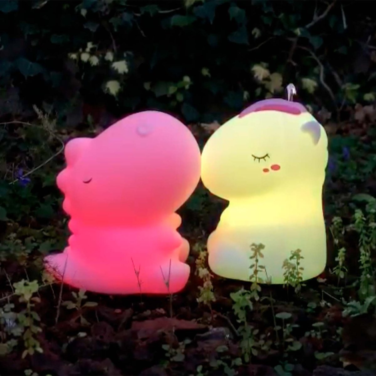 Veilleuse lumineuse tactile avec télécommande, Dino blanc, LITTLE L