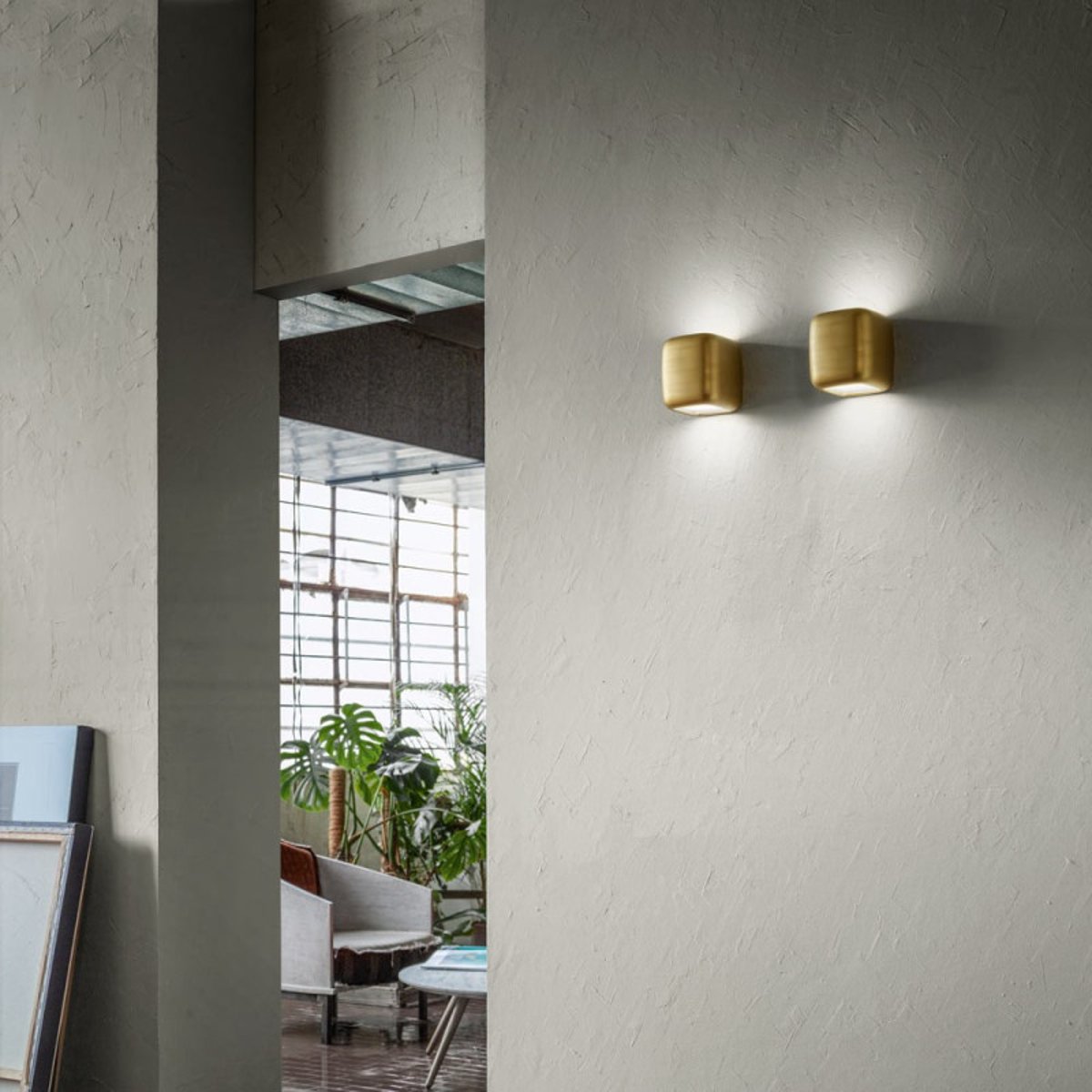 Applique Led Babol aluminium Or Mat doré, MILLUMINE