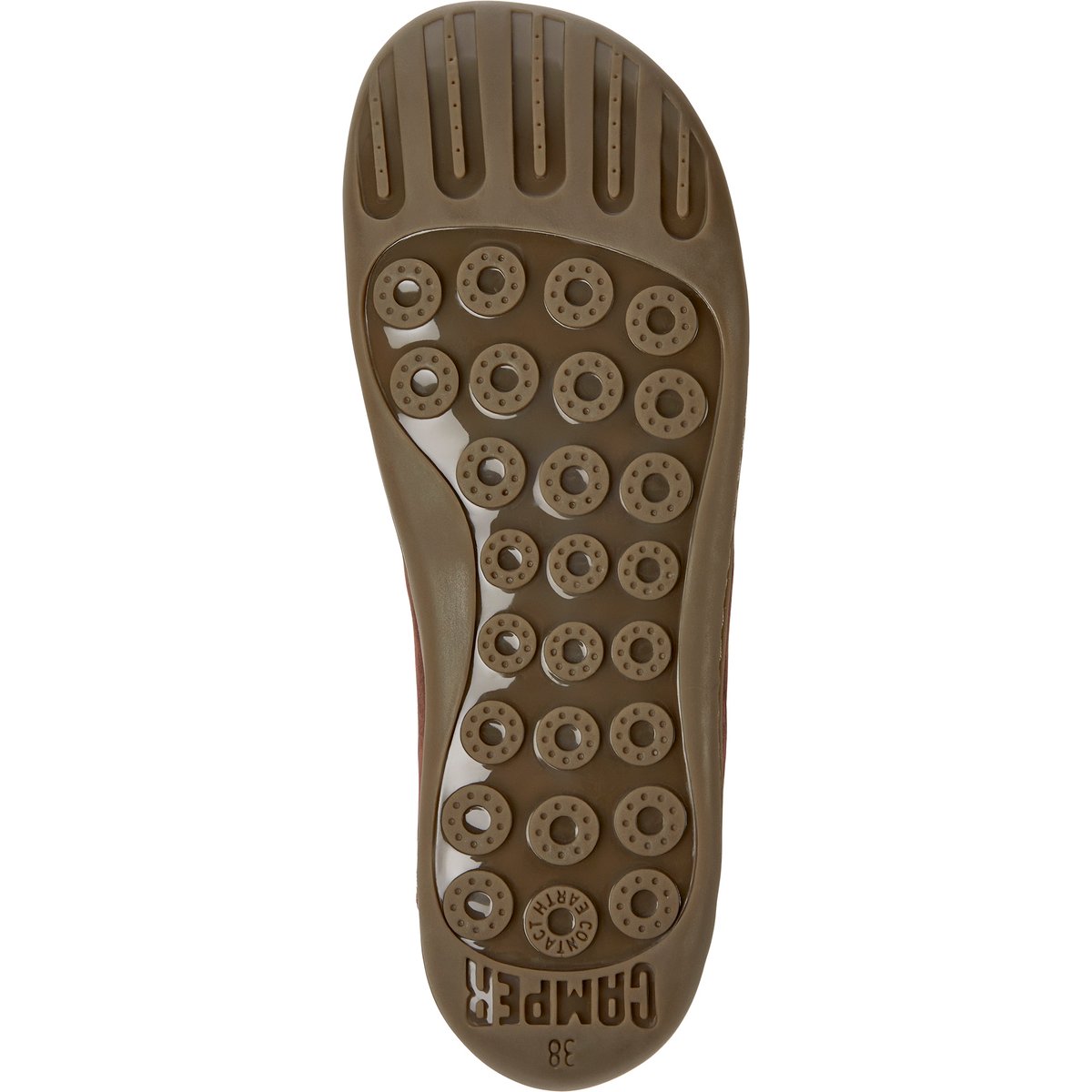 Sneaker Peu Cami cuir Nubuck Leather marron foncé, CAMPER