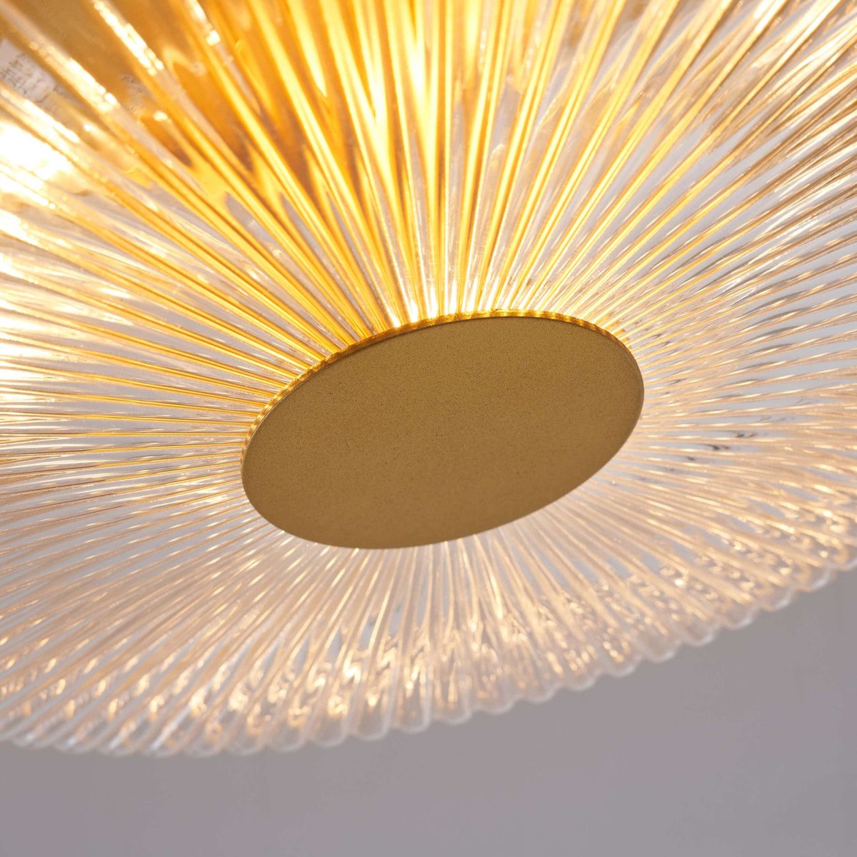Petit luminaire verre et métal doré - PAOLINA transparent et doré, KOSILUM