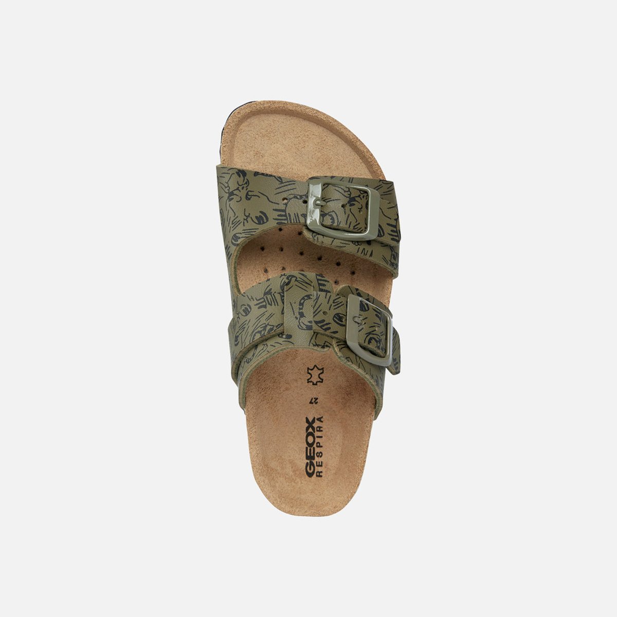 Mules J GHITA vert militaire, GEOX
