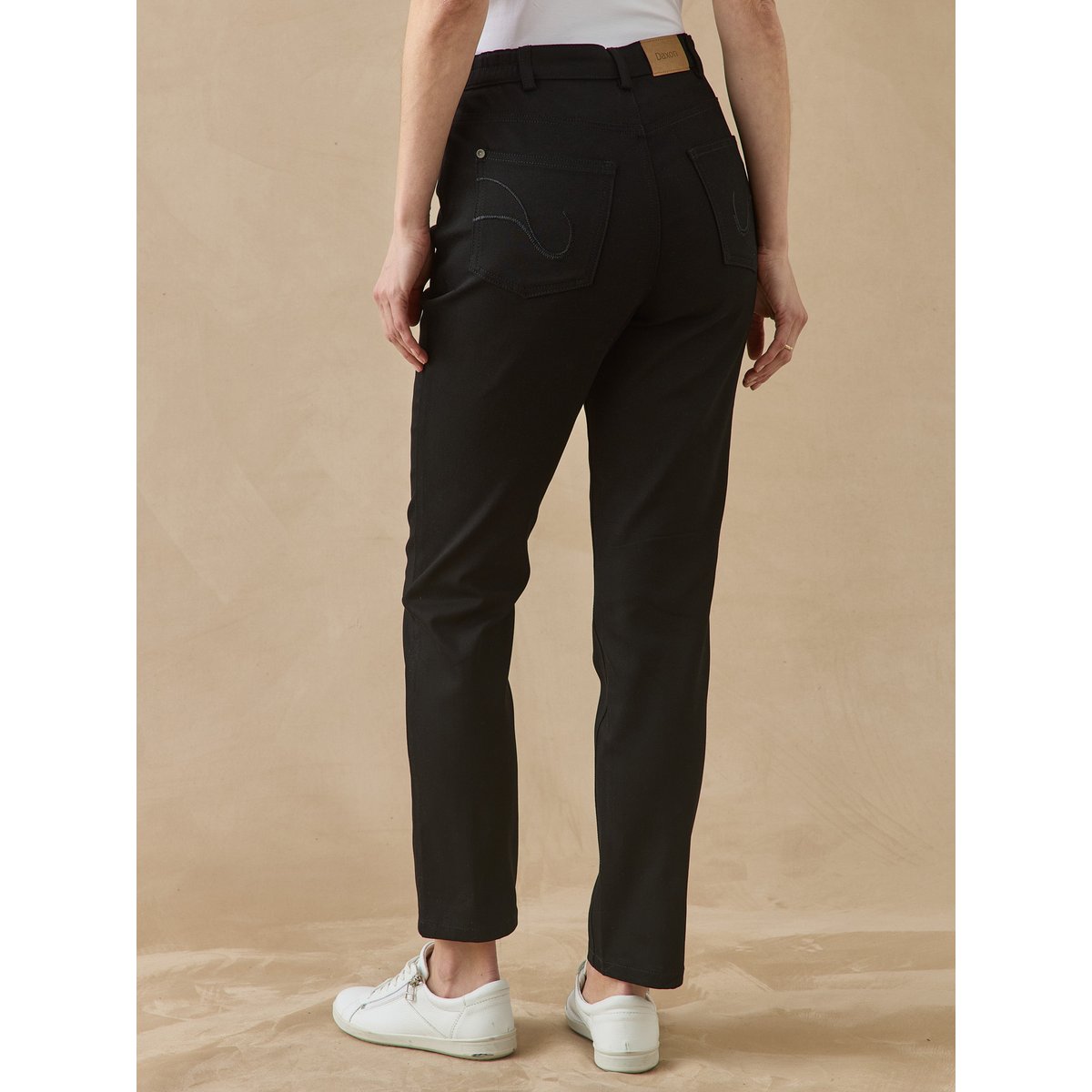 Pantalon droit 5 poches. noir, DAXON