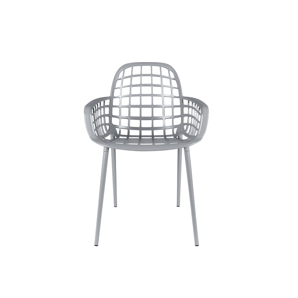 Chaise de jardin empilable en métal (lot de 2), ALBERT KUIP gris, ZUIVER