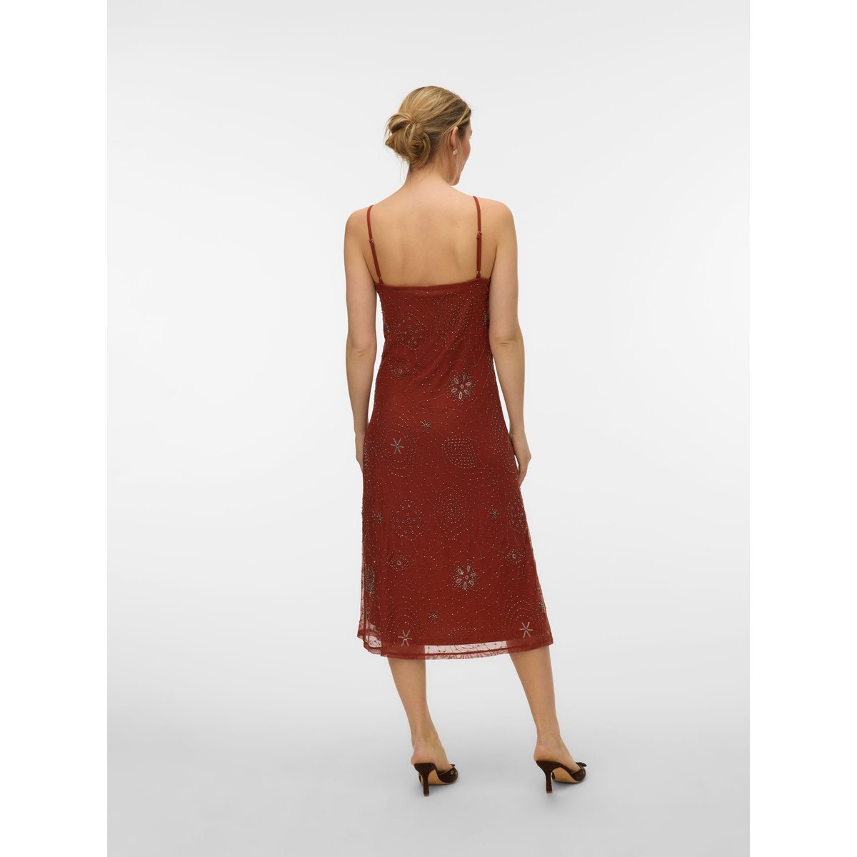 Robe rouge - brandy brown, VERO MODA