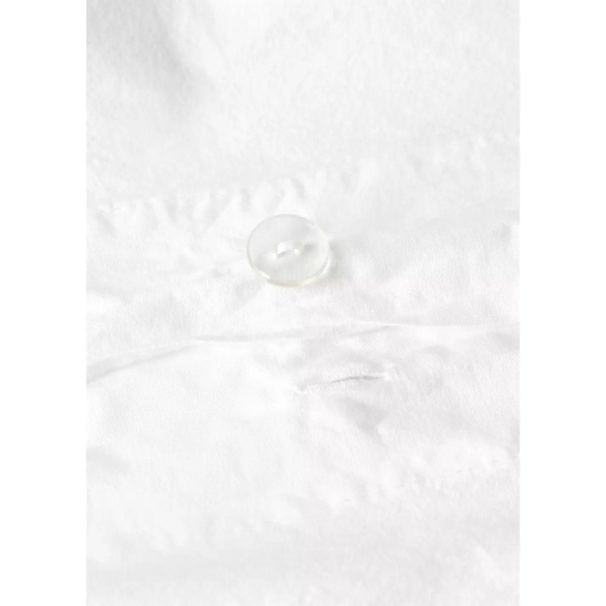 Housse de couette enfant percale garment-washed Lit 90 cm blanc, MANGO HOME