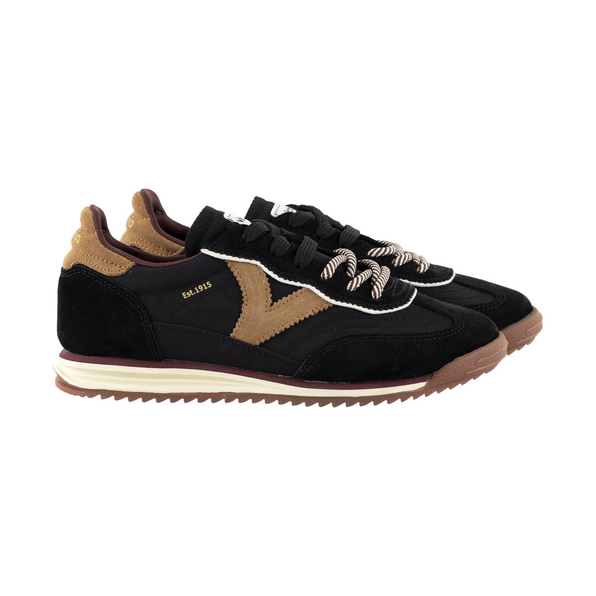 Basket Basse Cuir noir, VICTORIA