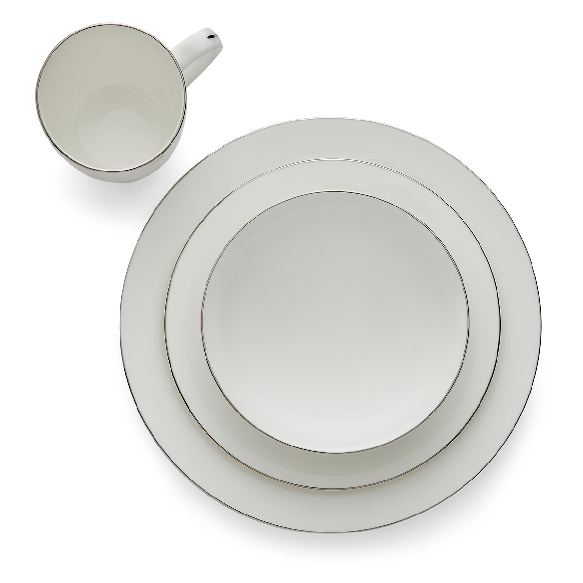 16-Piece Serendipity Platinum Dinner Set white, ROYAL WORCESTER
