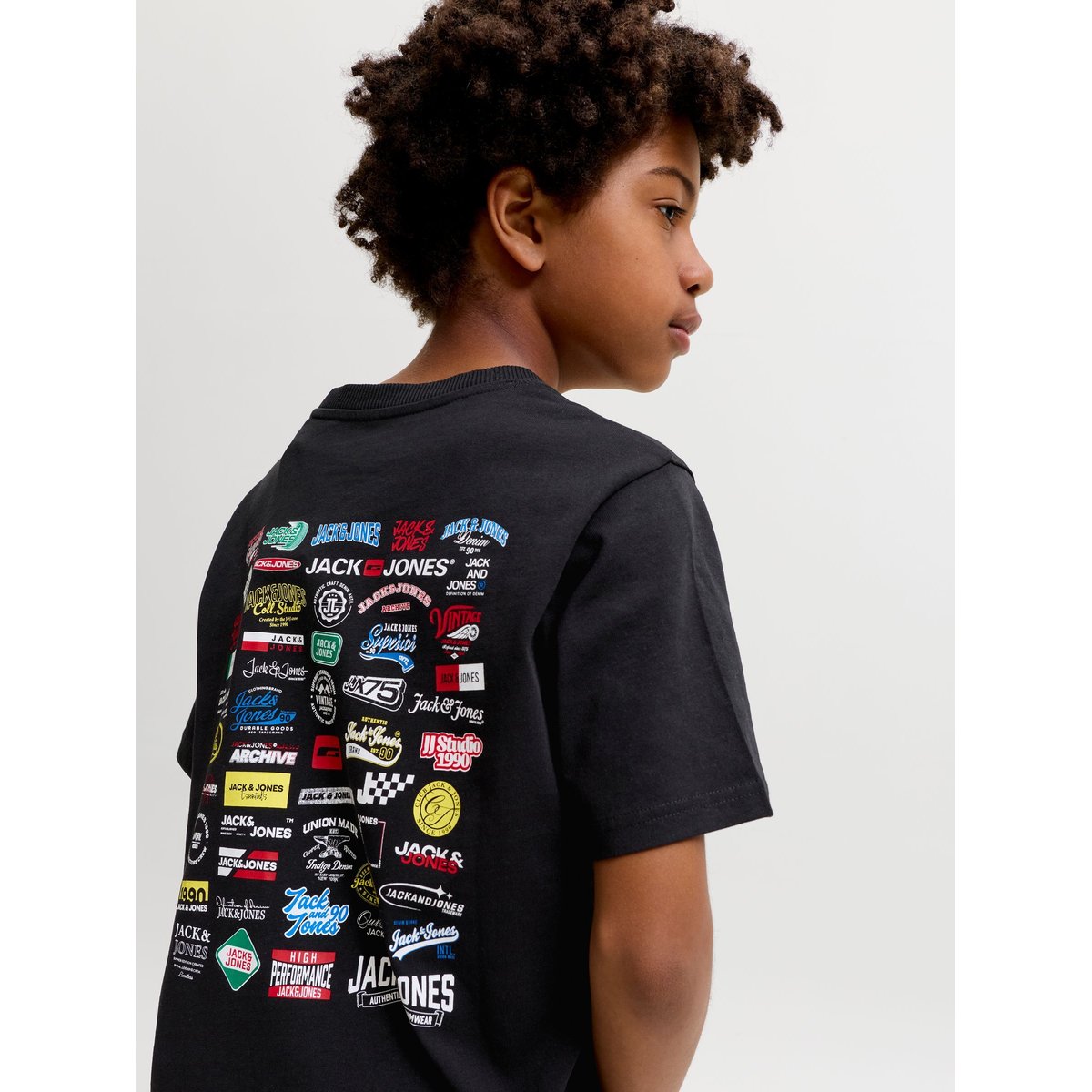 T-Shirt black 1, JACK & JONES JUNIOR