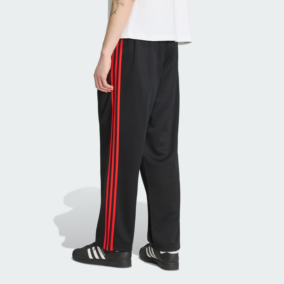 Pantalon Large Adicolor Pantalon Large Adicolor black / vivid red, adidas Originals