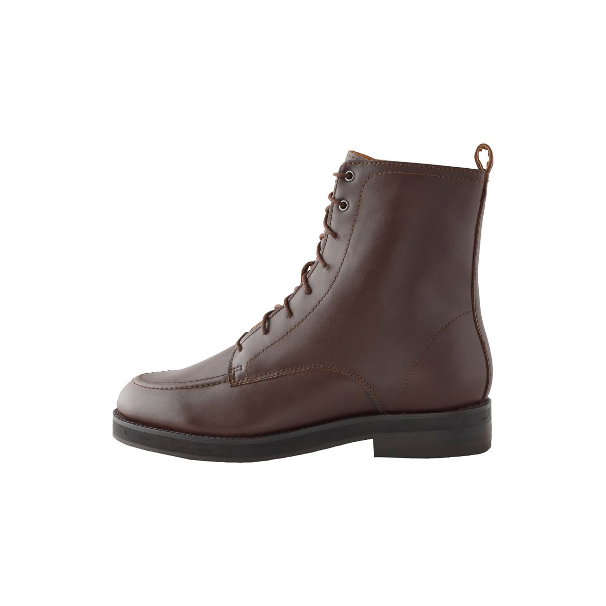 Bottines forever comfort® à lacets cuir rouge bourgogne, NEXT