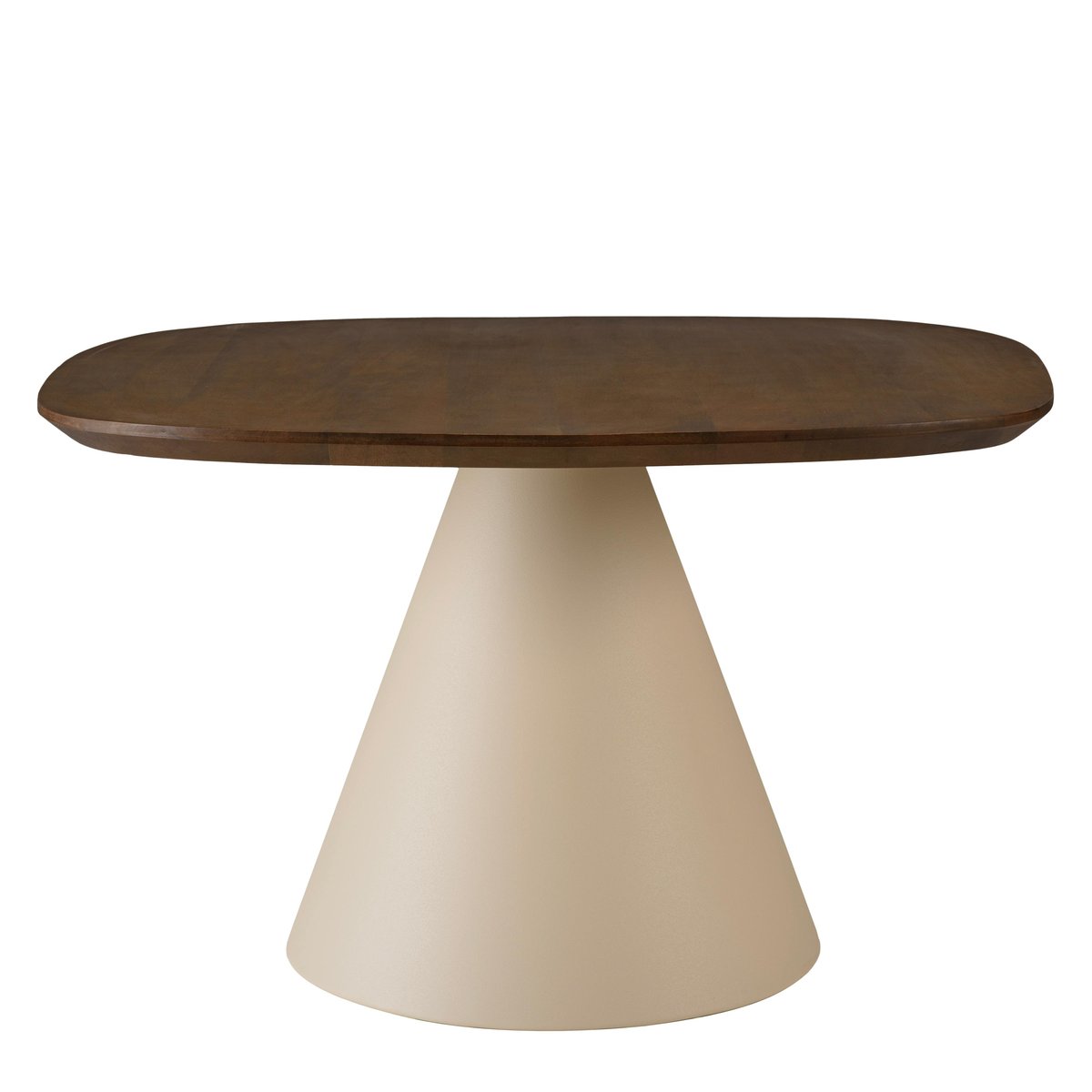 Table basse 80 cm en manguier pied métal TOSCA marron, PIER IMPORT