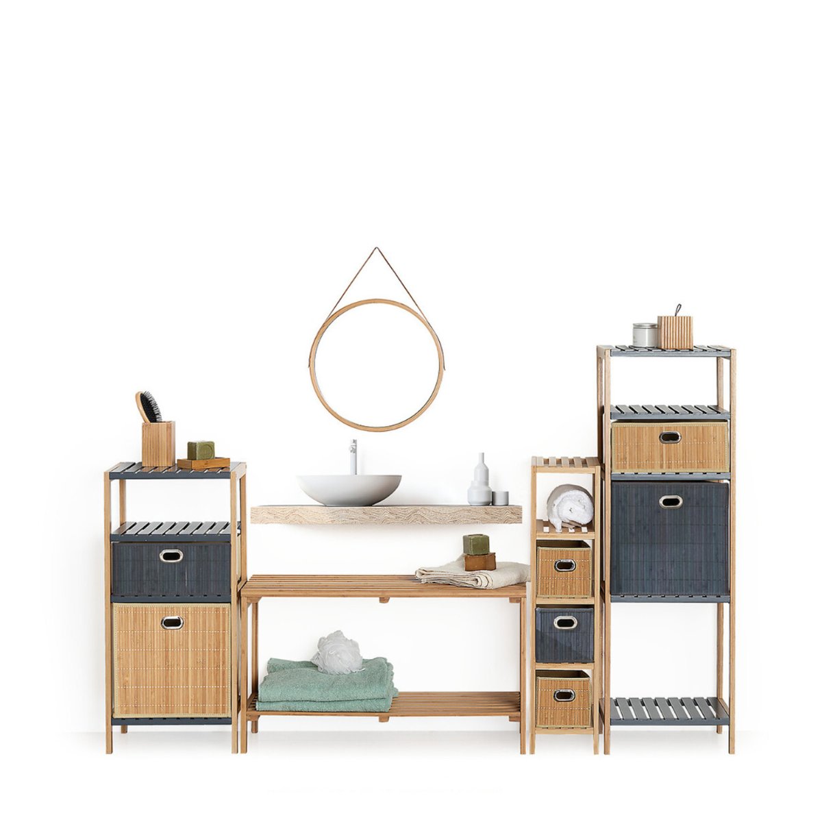 Panier lattes MIX' N MODUL marron, 5FIVE SIMPLY SMART