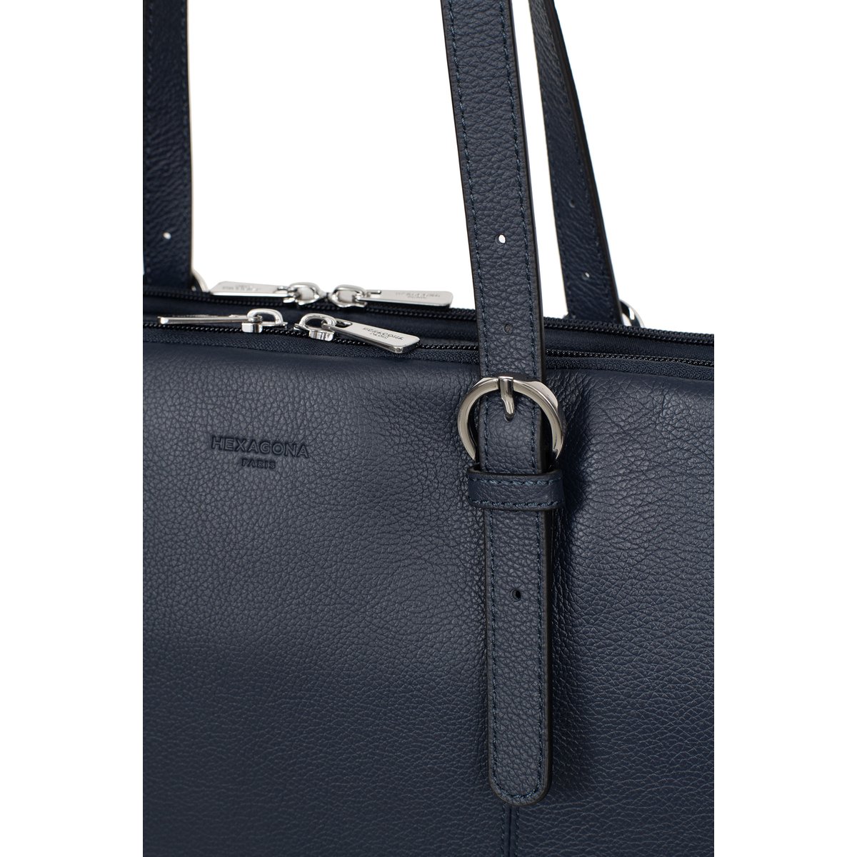 Sac porté épaule 2 anses  CONFORT bleu marine, HEXAGONA