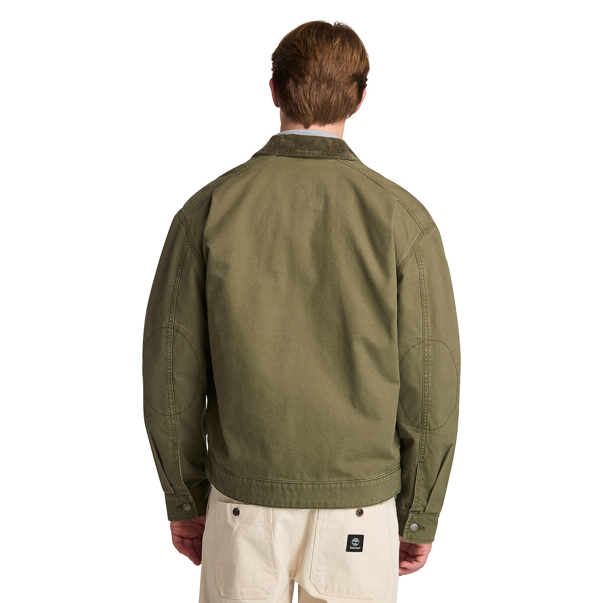 Veste avec col en velours côtelé kaki, TIMBERLAND