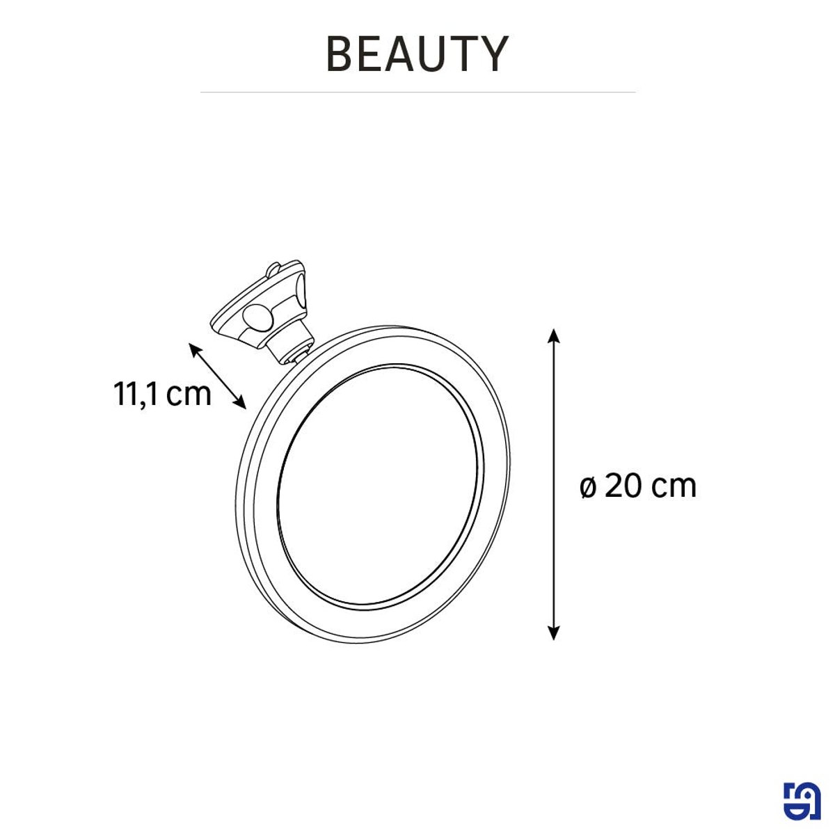 Miroir grossissant lumineux, BEAUTY blanc, SENSEA