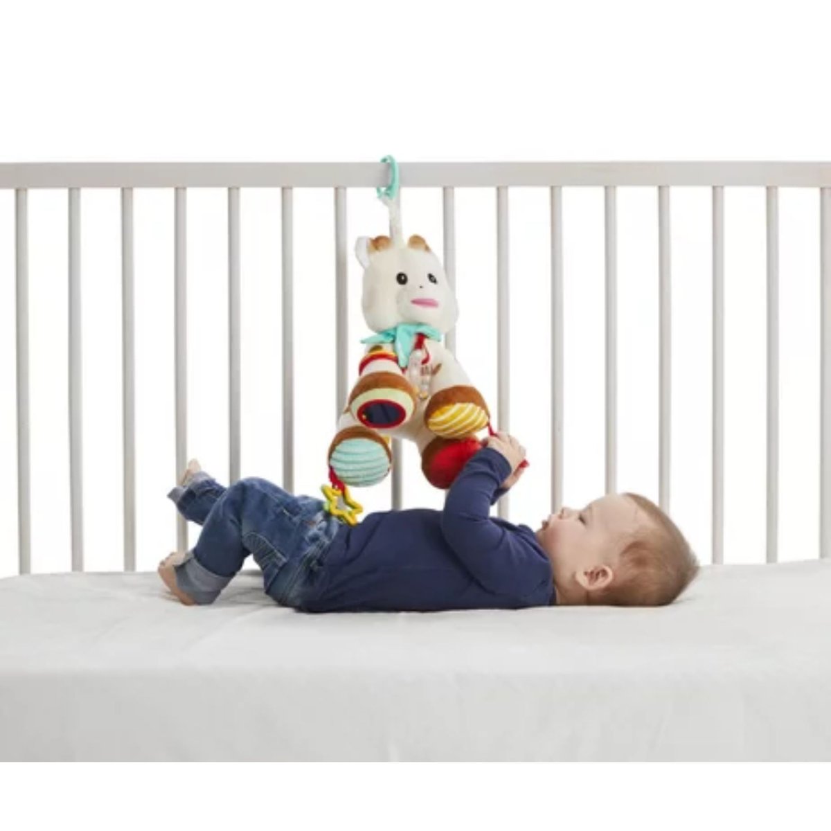 Peluche d'activités Sophie la girafe blanc, VULLI