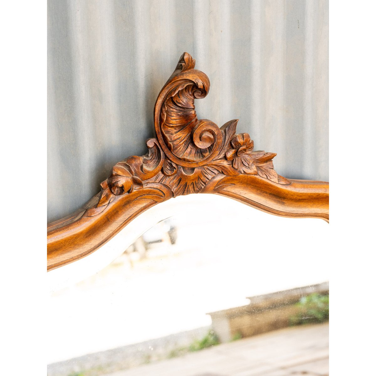 Miroir en bois Georges N°1326 - Bon état bois foncé, DEBONGOUT