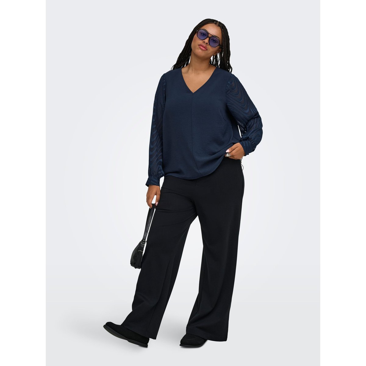 Blouse navy blazer, ONLY CARMAKOMA