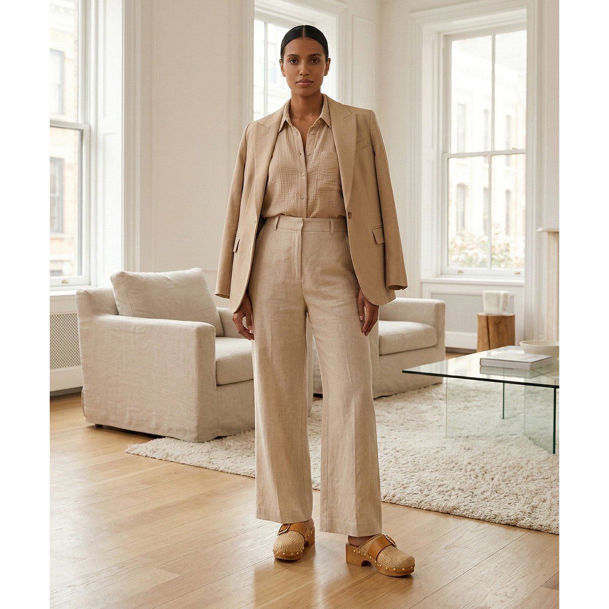 Sabot ANASTASIA beige, FINSBURY