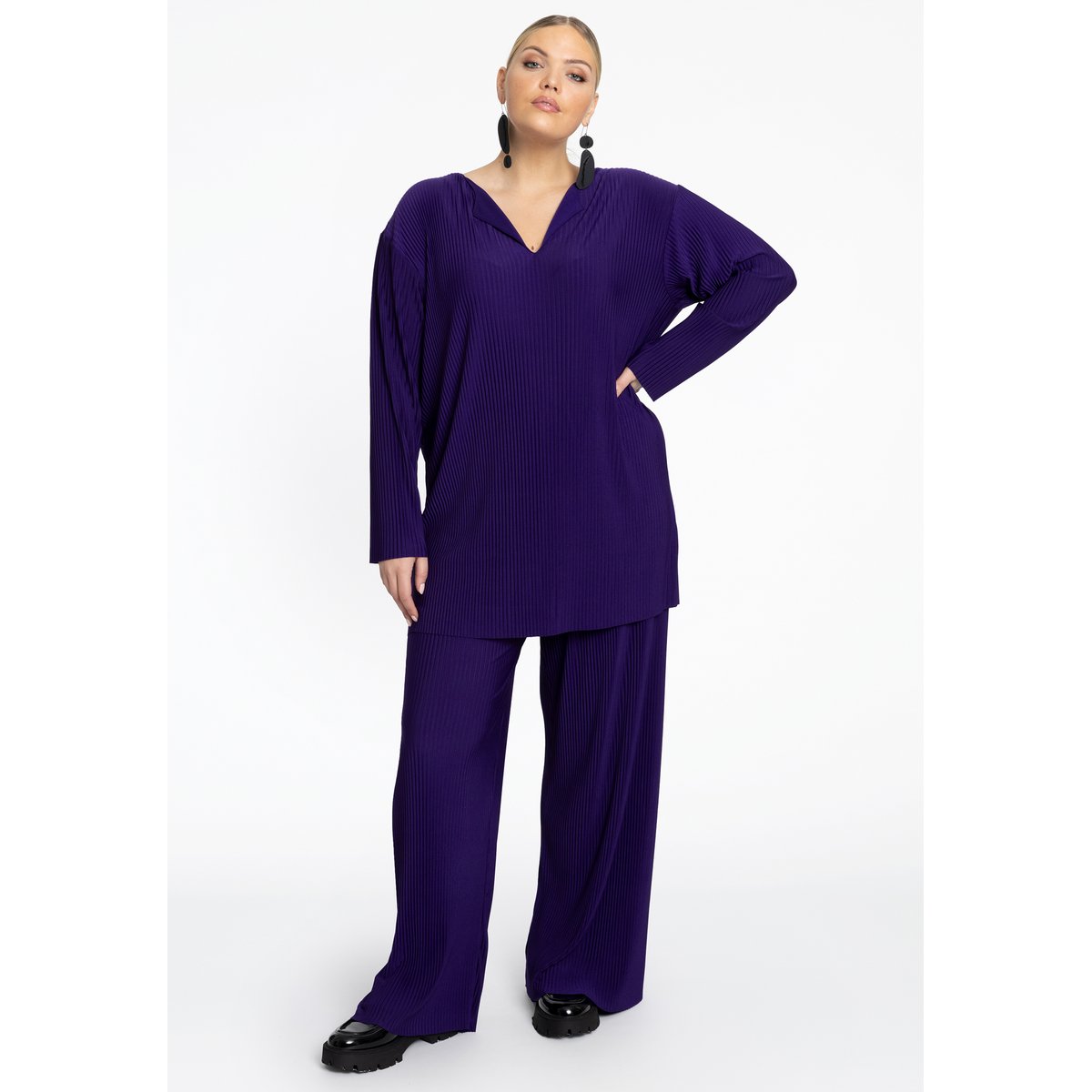 Tunique avec manches longues violet, YOEK