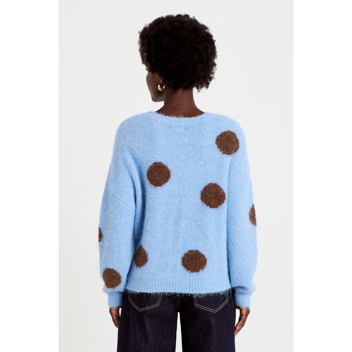Pull manches longues bleu ciel, CACHE CACHE