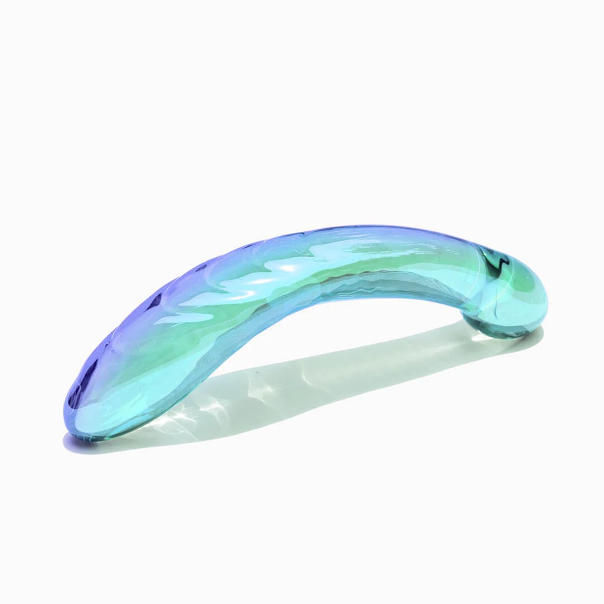 Vibromasseur non vibrant Dildo verre spécial point G Kalii bleu, BIIRD