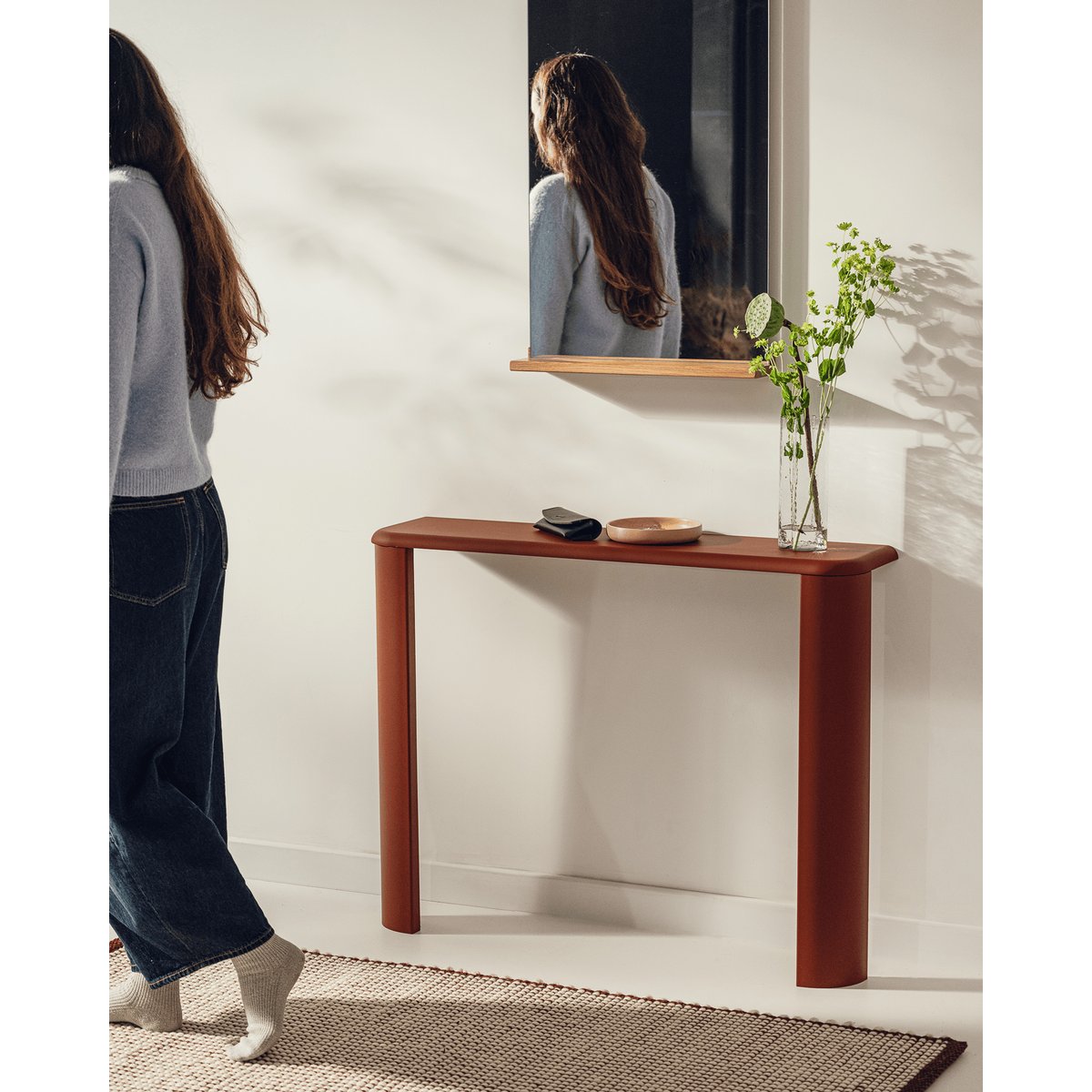 Console Fli rouge auburn, NOO.MA