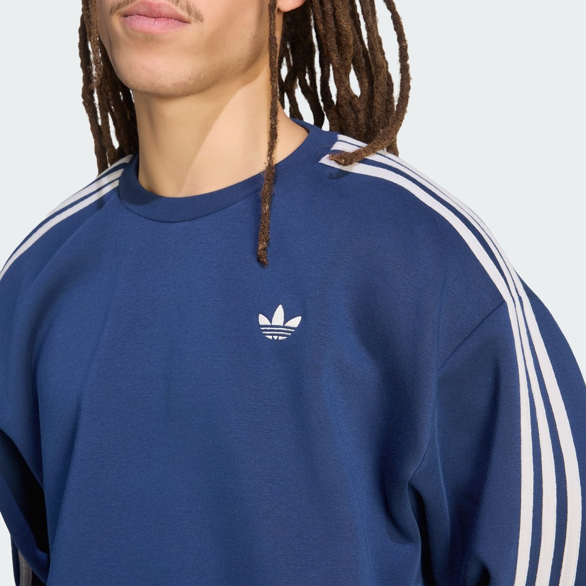 Haut Ras-Du-Cou Oversize 3-Bandes Adicolor Haut Ras-Du-Cou Oversize 3-Bandes Adicolor night indigo / grey two, adidas Originals