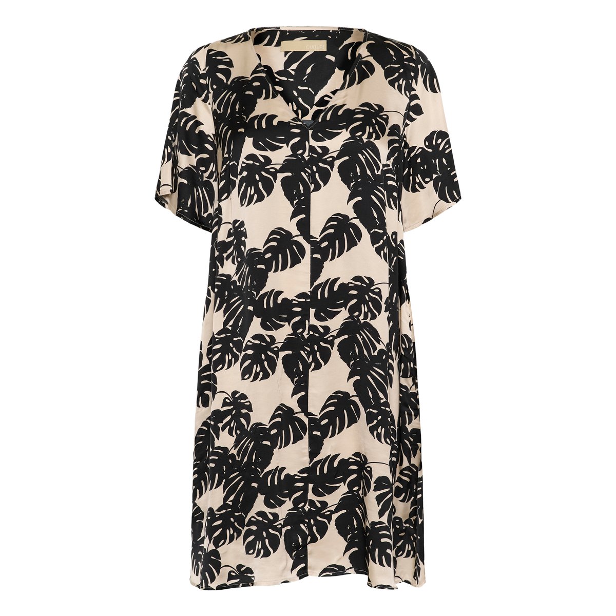 Dress noir black palm leaves, CULTURE