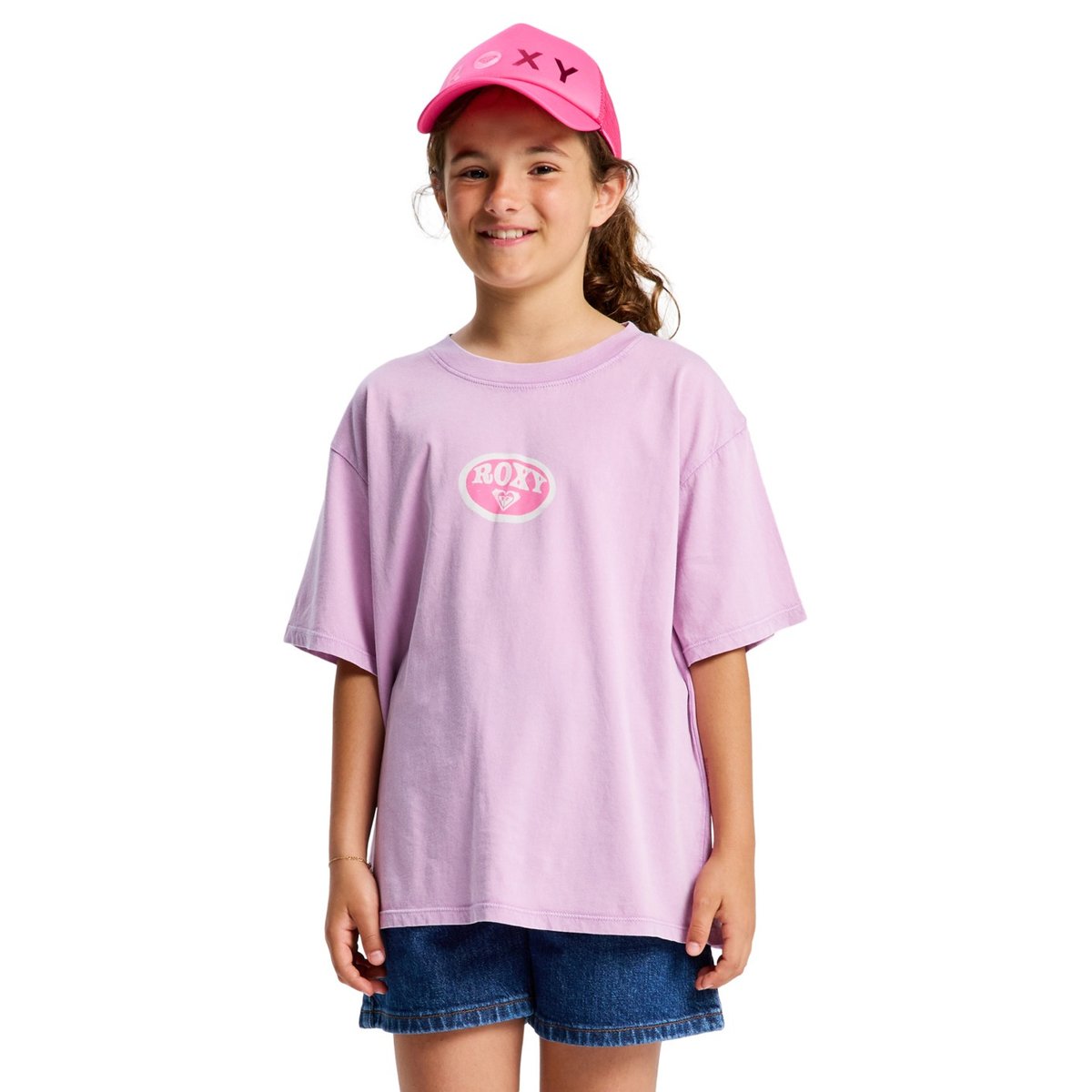 T-Shirt, manches courtes, col rond, . violet crocus petal, ROXY