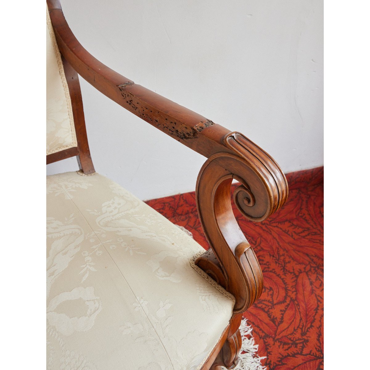 Banquette en bois Martine N°165 - Bon état bois clair, DEBONGOUT