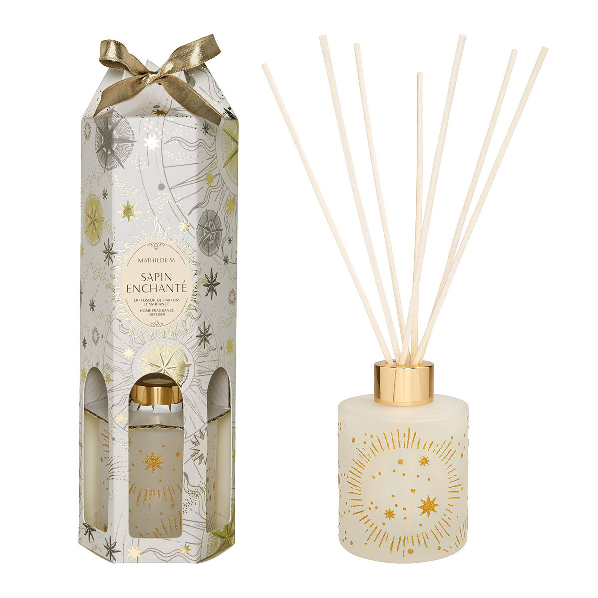 Diffuseur de parfum d'ambiance Sapin Enchanté blanc, MATHILDE M